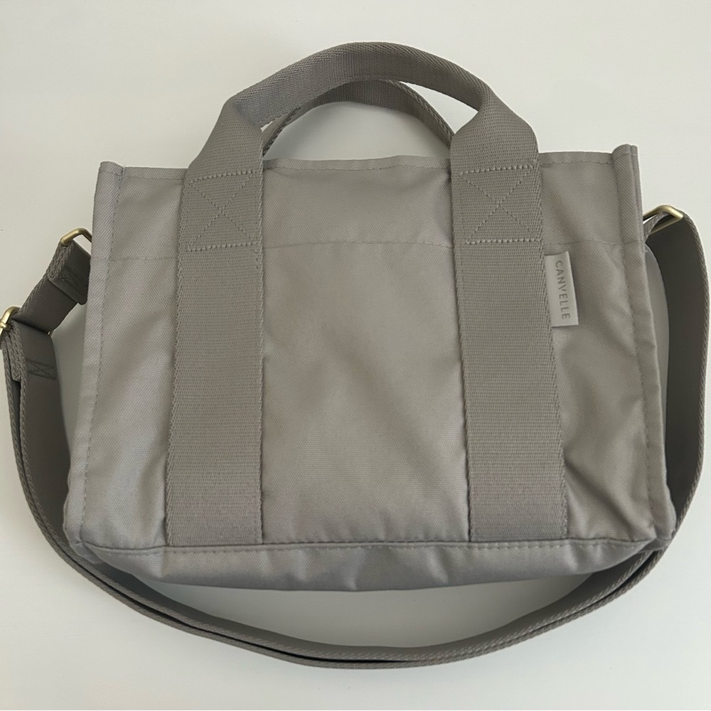 Canvelle X-Small Boxy Crossbody Tote Grey - Picture 6 of 13